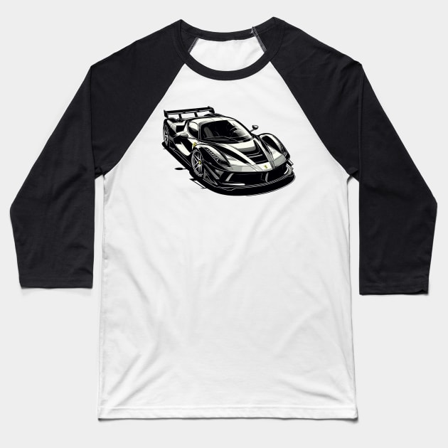 Ferrari F8 Baseball T-Shirt by Vehicles-Art